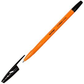 Ручка шариковая Berlingo 'Tribase Orange', черная, 0,7мм