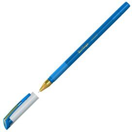Ручка шариковая Berlingo 'xGold' голубая, 0,7мм, игольчатый стержень, грип