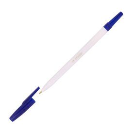 Ручка шариковая Стамм '049' синяя, 1,0мм, белый корпус