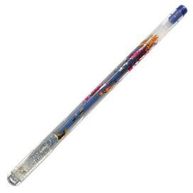 Ручка гелевая Crown 'Glitter Metal Jell' синяя с блестками, 1,0мм
