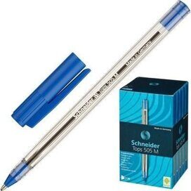 Ручка шариковая SCHNEIDER Tops 505 М однораз. 0,5 мм синий,